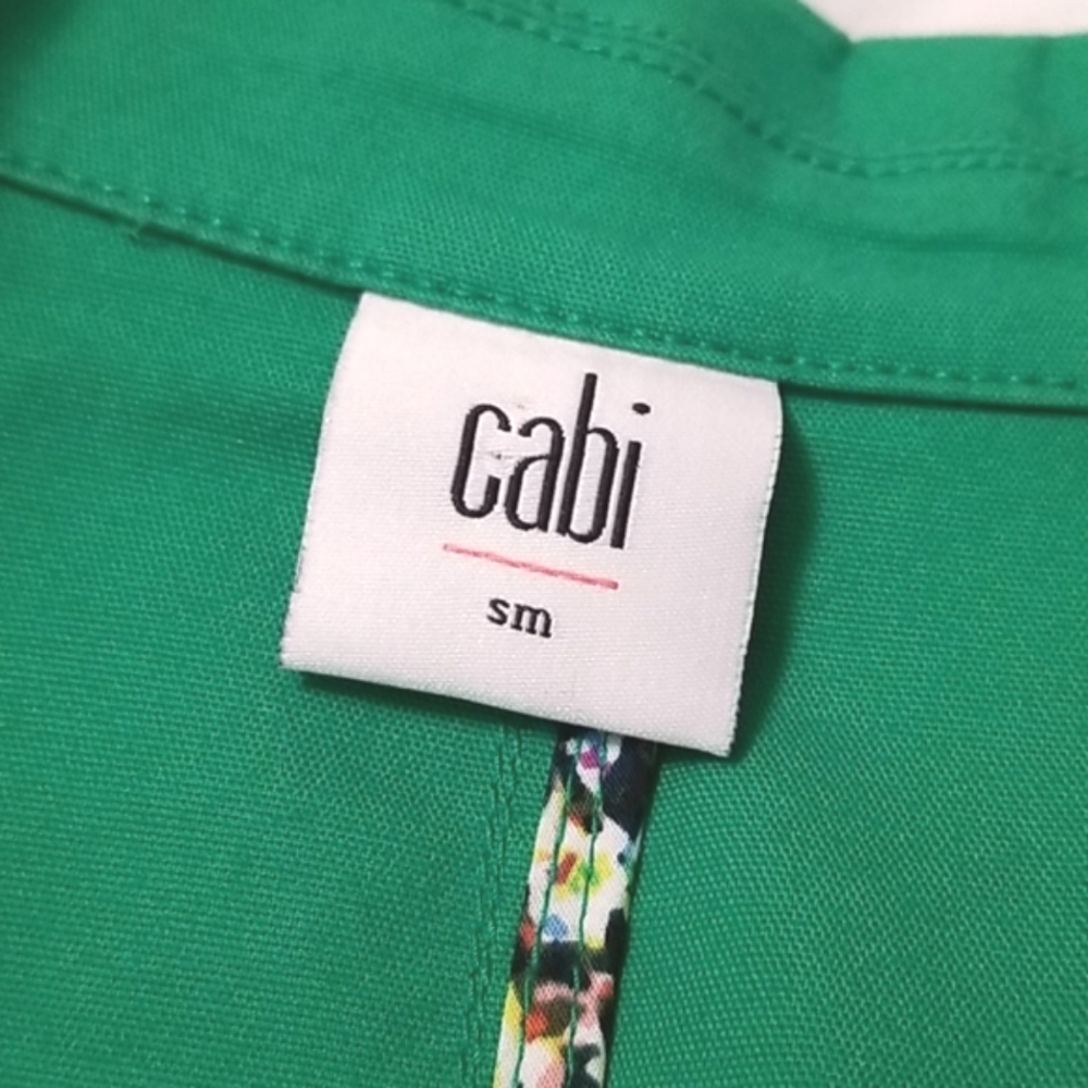 Cabi Button Front Blazer Green Small - image 8